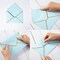 50-Pack A7 Light Blue Envelopes – 5" x 7" Self-Adhesive V-Flap Envelopes with Gold Border, Perfect for Office Use, Greeting Cards, Weddings, Graduations, Baby Showers, Parties, and Invitations